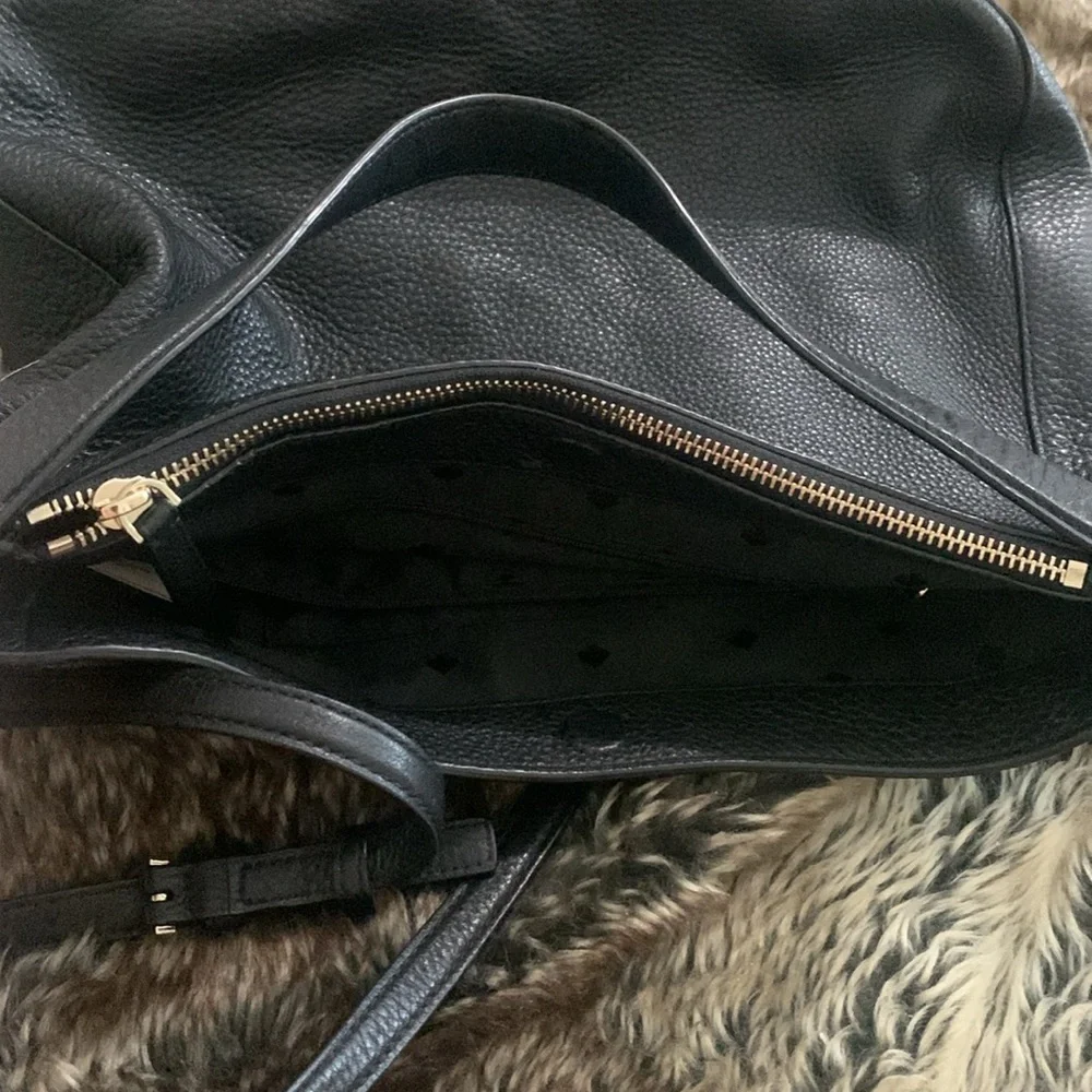 Kate Spade Black Pebbled Leather Shoulder/Crossbody Bag - Picture 8 of 15